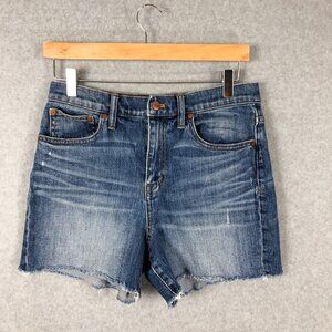 Madewell High Rise Denim Shorts Cutoff Size 27
